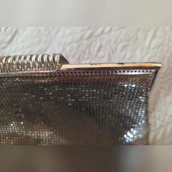 Vintage Fay Swafford Original Silver Mesh  Evening Clutch - Picture 7 of 11